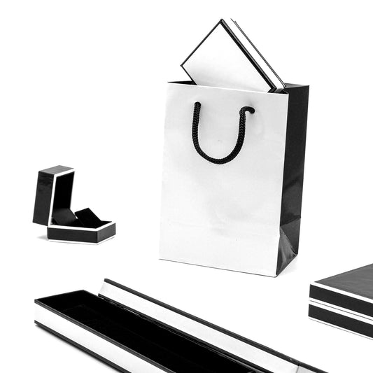 Monochrome Gloss Tote Bags (Pack of 10)