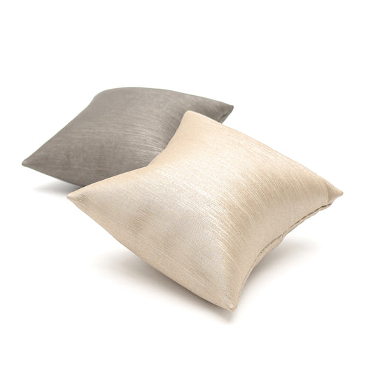 Impressions | Display Cushion for Bangles & Watches - Premium Soft-Touch Imitation Silk, Champagne & Platinum