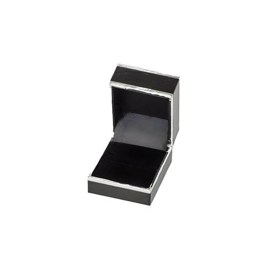 Monza Ring Box, Black / Silver (Pack of 12)