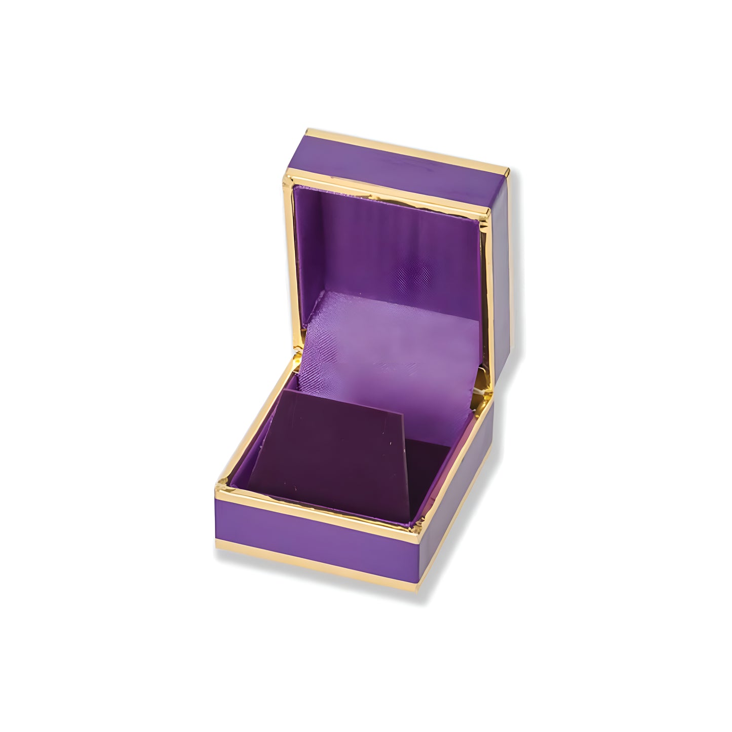 Monza Earring Box, Purple / Gold (Pack of 1)