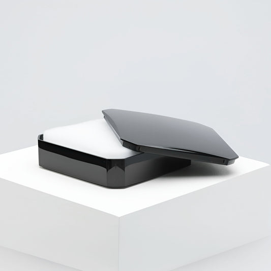 Capri Black Plastic Universal Box, Large (Pack of 50)