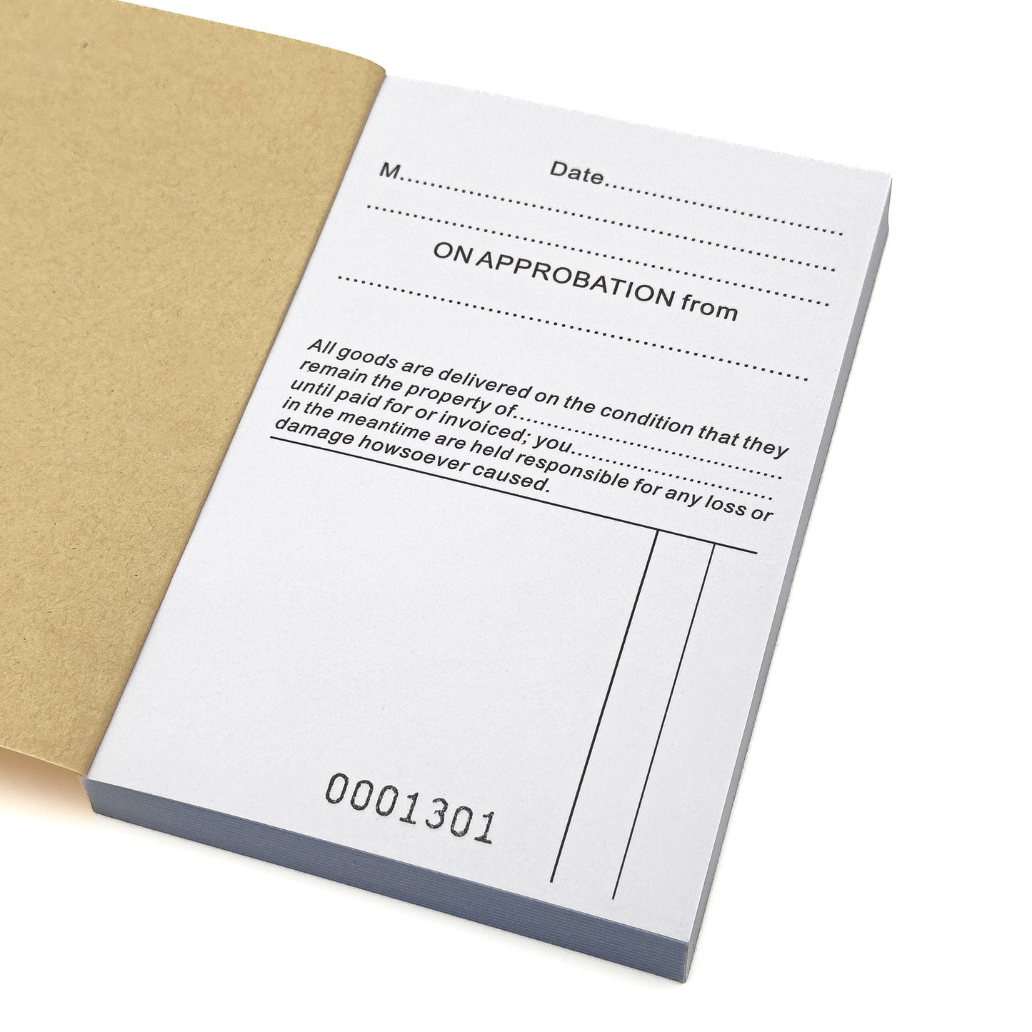 On Approbation Record Book | 50 x A6 Self-Duplicating Forms | Jewellers' Essentials