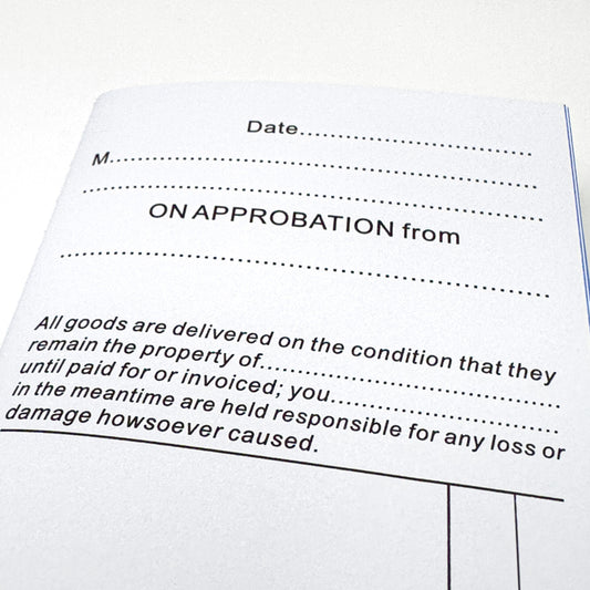Approbation Book (50 Self-Duplicating Forms, A6)