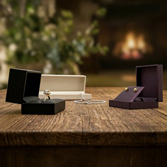 Brilliant | Luxury Satin-Grained Ring Case (Pack of 12)