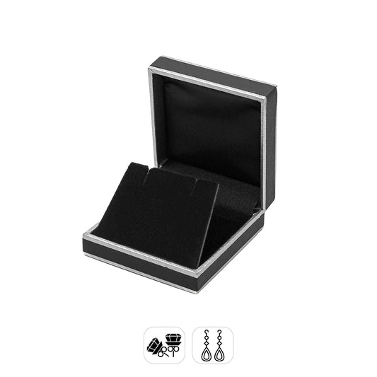 Celebration | French-Inspired Drop Earring Case with Textured Monochrome Finish (Pack of 12)
