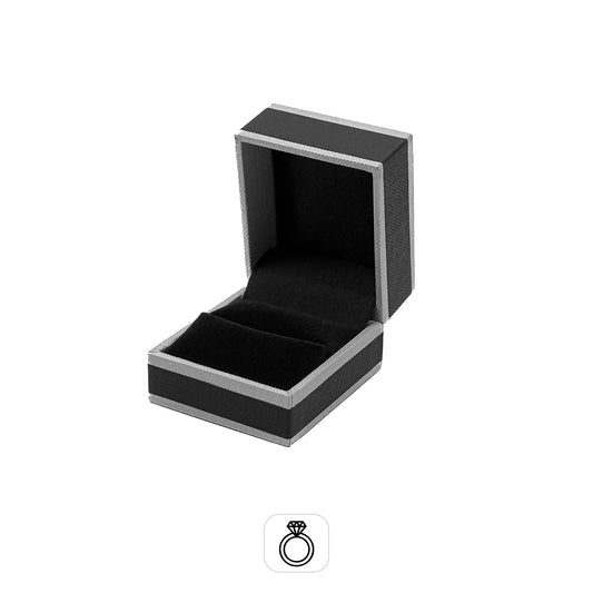 Celebration | French-Inspired Ring Case with Textured Monochrome Finish (Pack of 12)