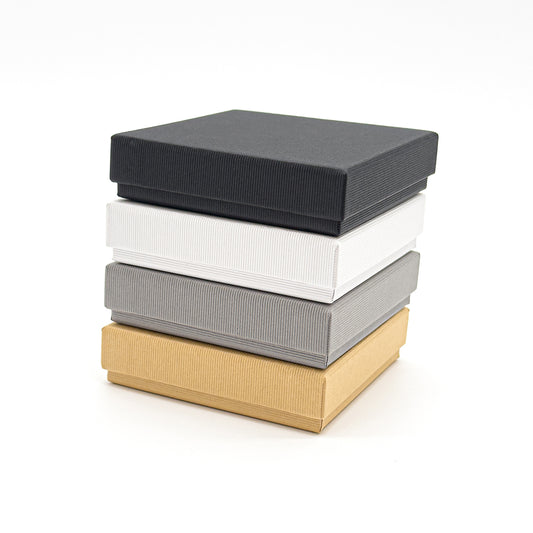 Lima EcoBoard | 22mm Ribbed Paperboard Universal Box, 80x80mm (Pack of 50)