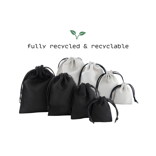 Linen Drawstring Gift Pouches | 100% Recyclable | Affordable Packaging (Pack of 10)