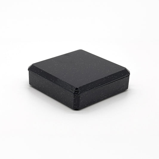 Sparkle | Glittered Small Plastic Universal Box, 40x40mm (Pack of 96)