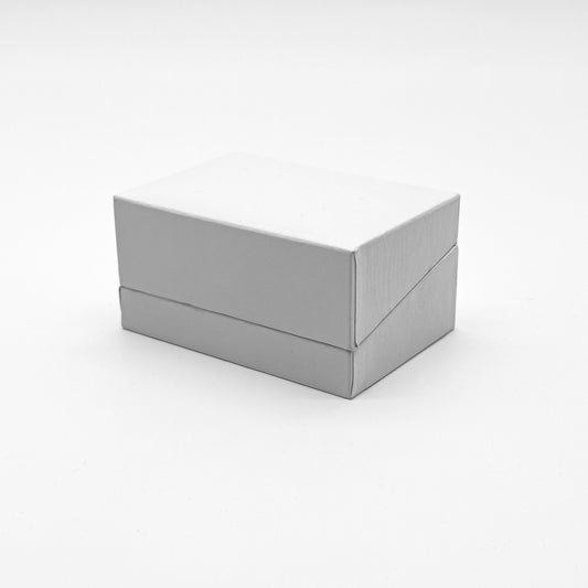 Milano Pristine | White Leatherette Cufflink Case (Pack of 12)