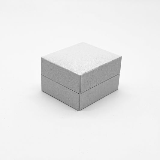 Milano Pristine | White Leatherette Stud Earring Case (Pack of 12)