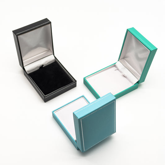 Milano Silver | Leatherette Pendant Case - Silver Profiling (Pack of 12)