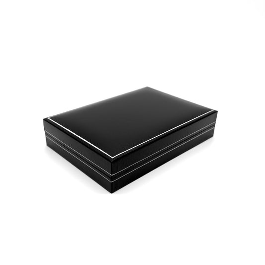 Milano Silver | Leatherette Portrait Necklace Case - Silver Profiling (Pack of 6)