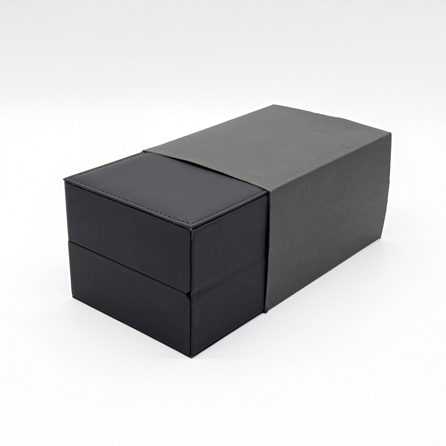 Prestige Watch Case for Luxury Timepieces | Black Soft-Touch PU Leather