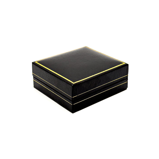 Milano Gold | Leatherette Drop Earring / Pendant Case - Gold Profiling (Pack of 12)