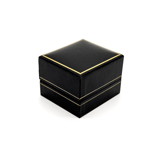 Milano Gold | Leatherette Ring Case - Gold Profiling (Pack of 12)