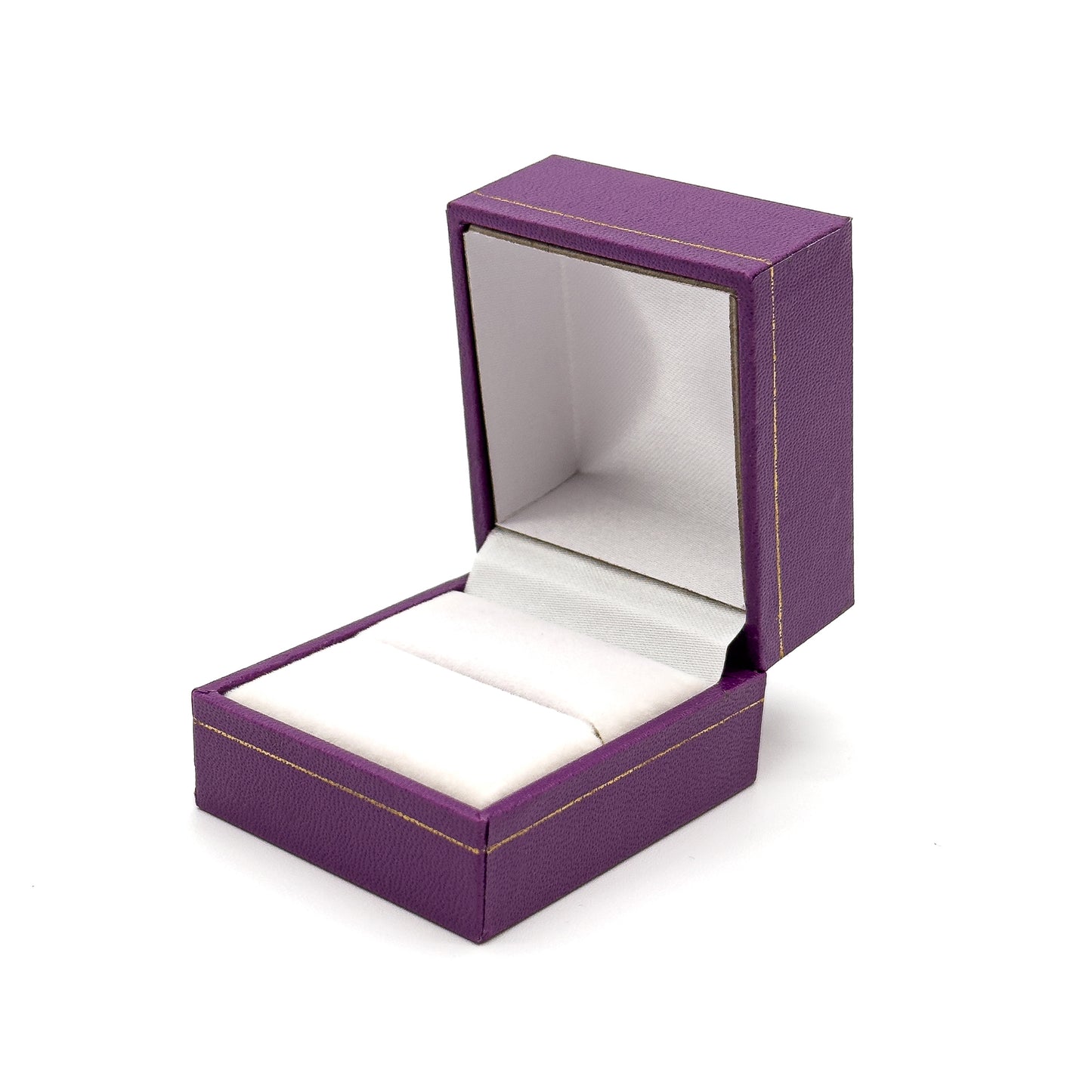 Milano Gold | Leatherette Ring Case - Gold Profiling (Pack of 12)