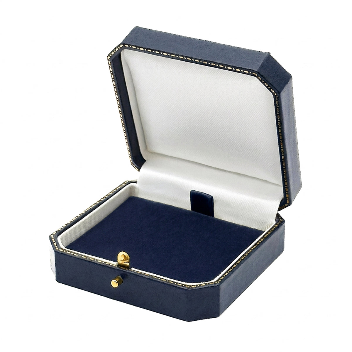 Venice Classic Earring / Pendant | Vintage Style Box with Cut-Off Corners, Gold Tooling & Button Closure (Pack of 12)