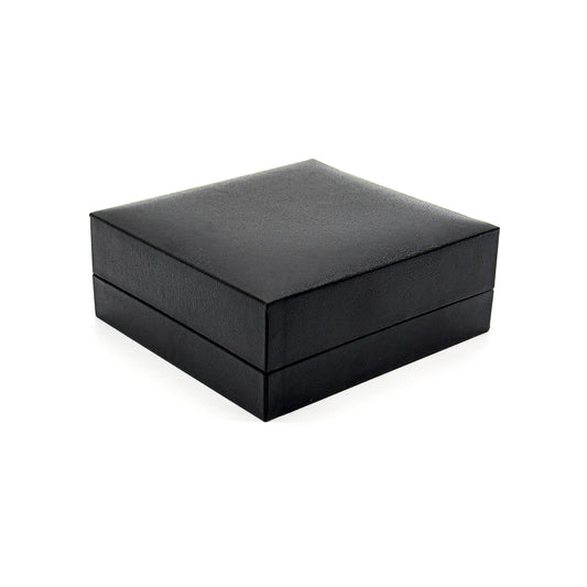 Marham Plus | Traditional Plain Black Leatherette Watch / Bangle Case (Pack of 10)
