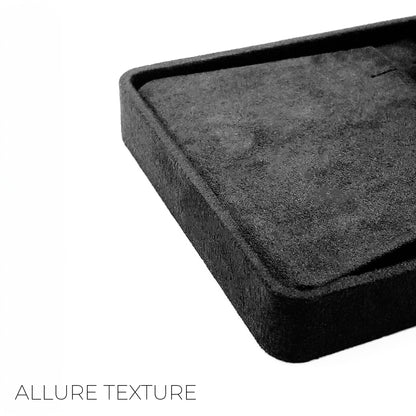 Allure Black Suedette Ring Case (Pack of 10)