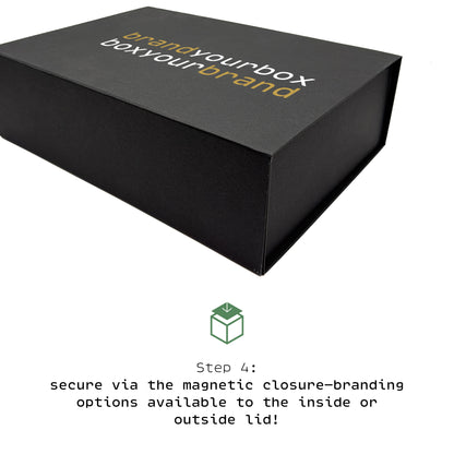 The Gift Box | Magnetic Folding Box for Gifts, A Wedding Tiara, Hampers ... Anything! (Pack of 5)