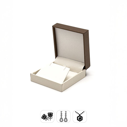 Dublin Range | Chocolate Brown / Cream Cases for Small Jewellery Sets