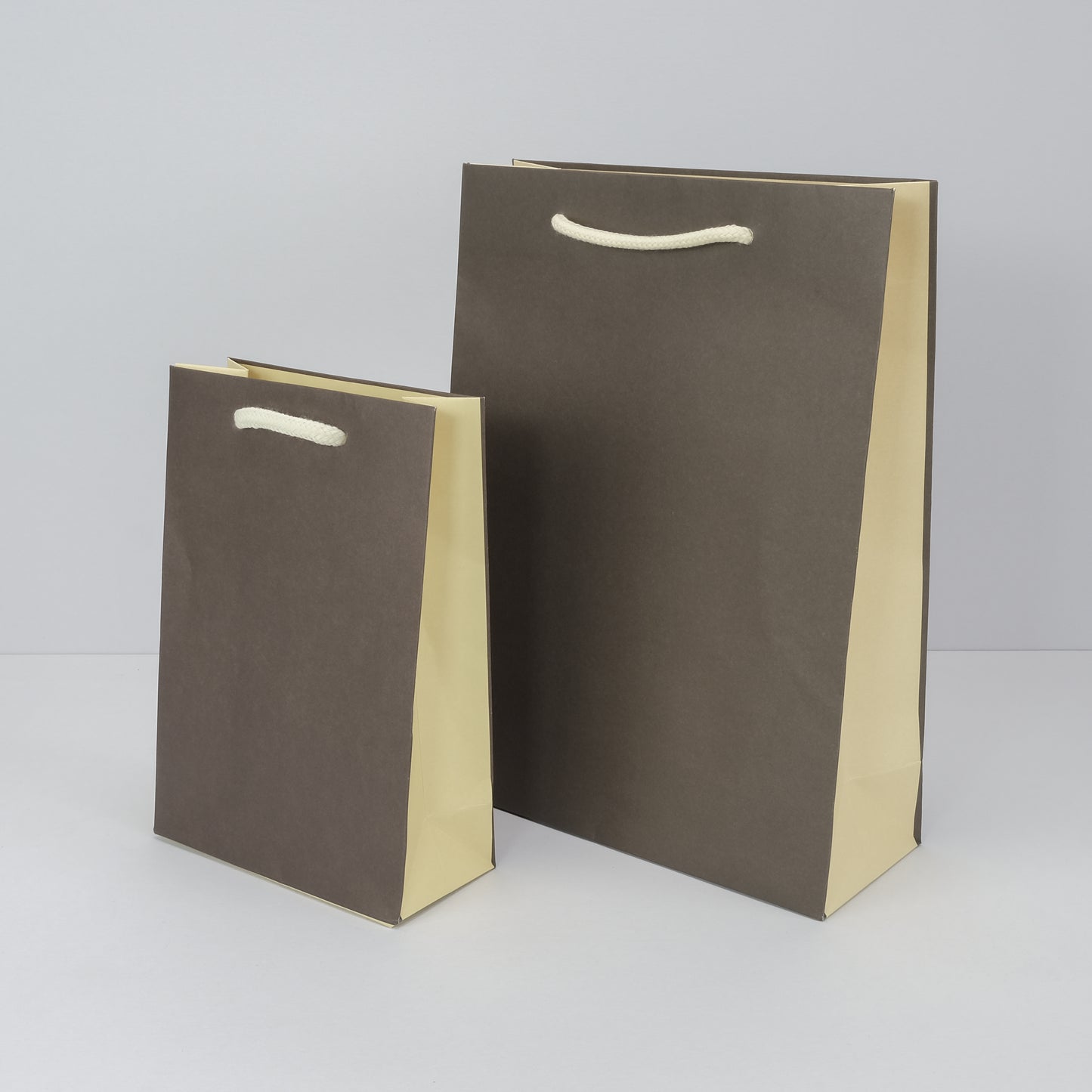 Modern Gift Bags, Brown / Cream (Pack of 100)