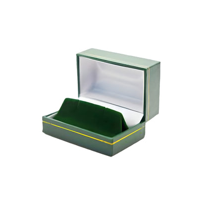 Milano Leatherette Cufflink Boxes - Ridge Pad (Pack of 12)