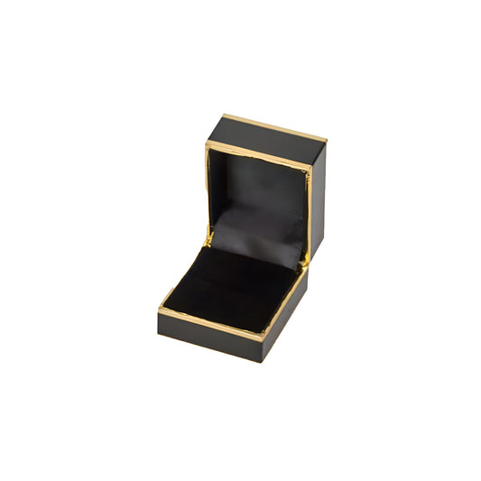 Monza Ring Box, Black / Gold (Pack of 12)