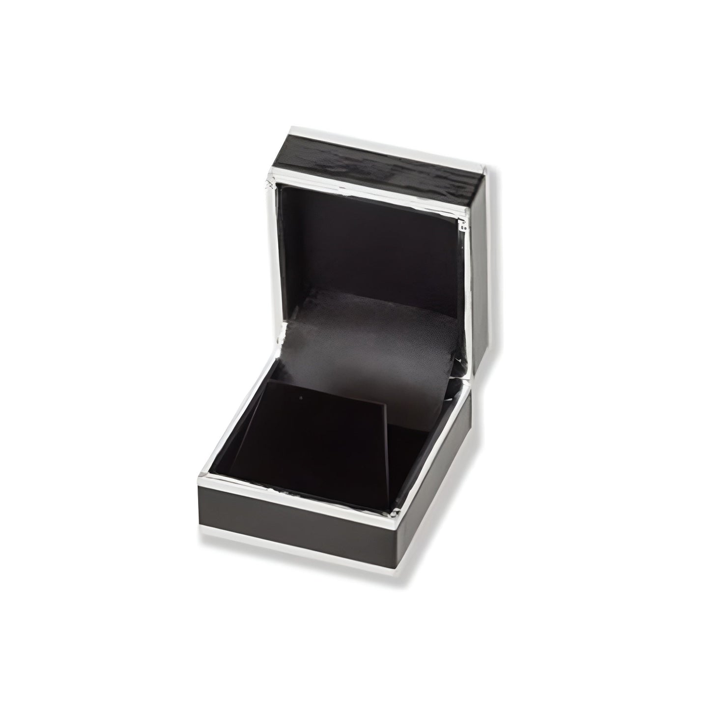 Monza Earring Box - Black / Silver (Pack of 12)