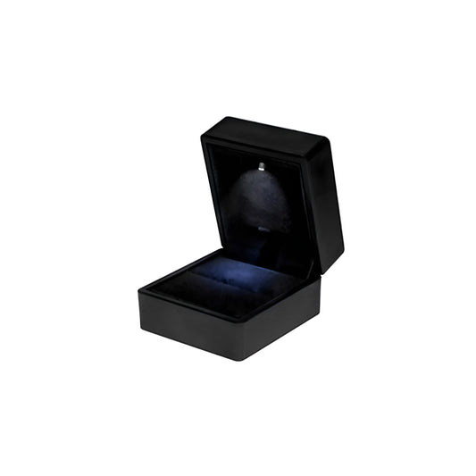 Cambridge Black LED Ring Boxes (Pack of 12)
