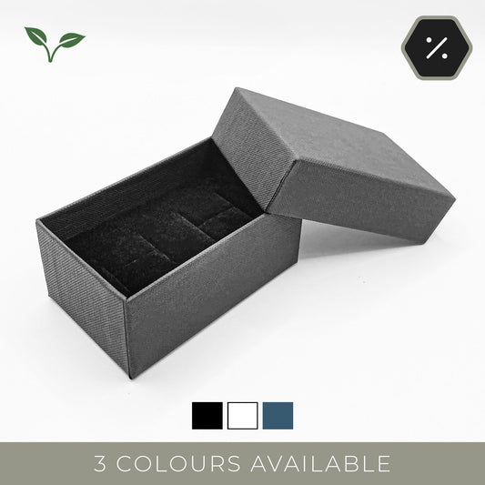 Seattle Textured Paperboard Cufflink Box (Pack of 10)