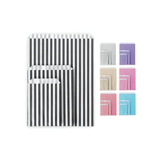 Striped Paper Bags (Packs of 100)