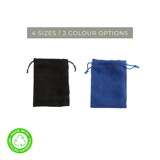 Recycled Suede Pouches (Packs of 10)