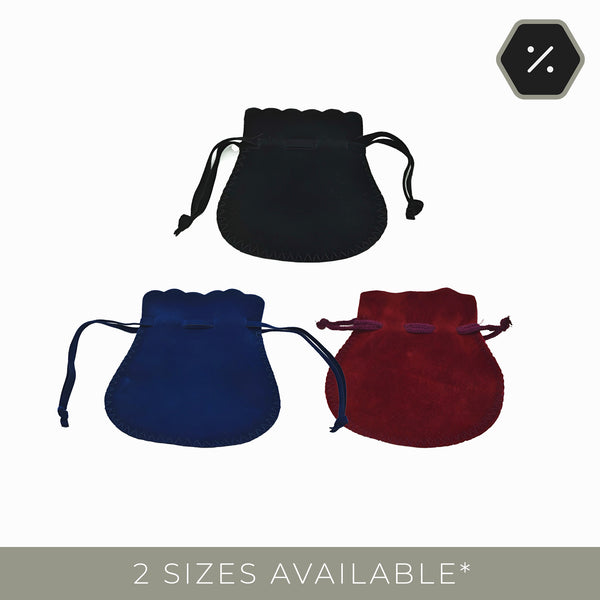 Vegan Suedelle Pouches | Versatile & Affordable Gift Packaging (Packs of 50)
