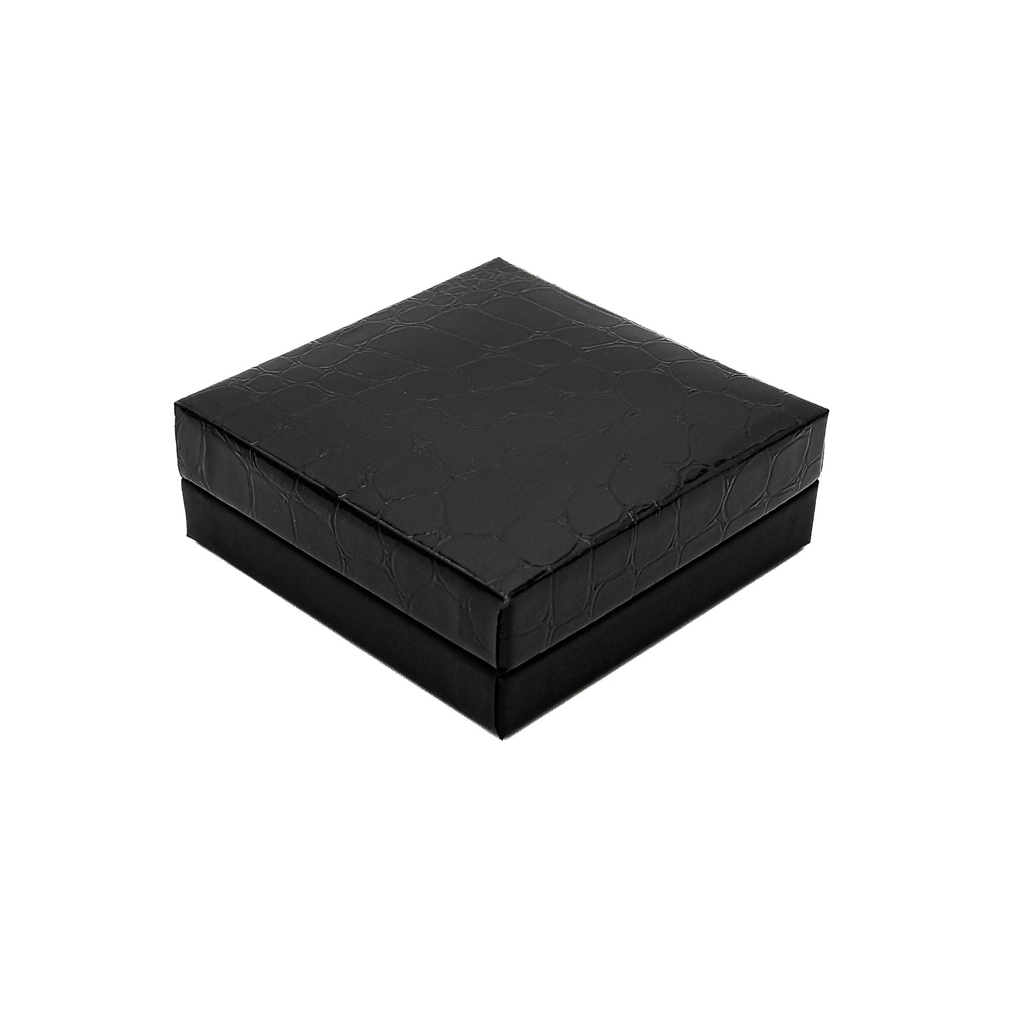 Amazon | Black Gloss 80x80mm Universal Box with Imitation Crocodile Skin Finish (Pack of 30)