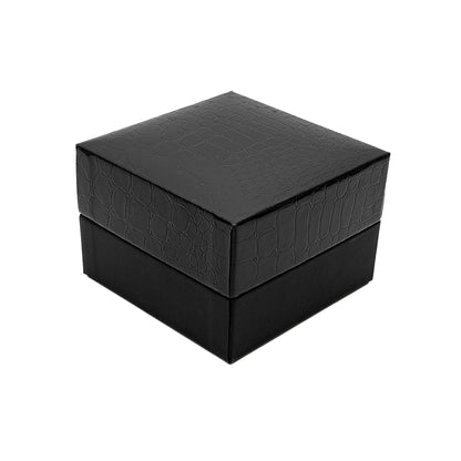 Amazon | Black Gloss Watch / Bangle Box with Imitation Crocodile Skin Finish (Pack of 10)