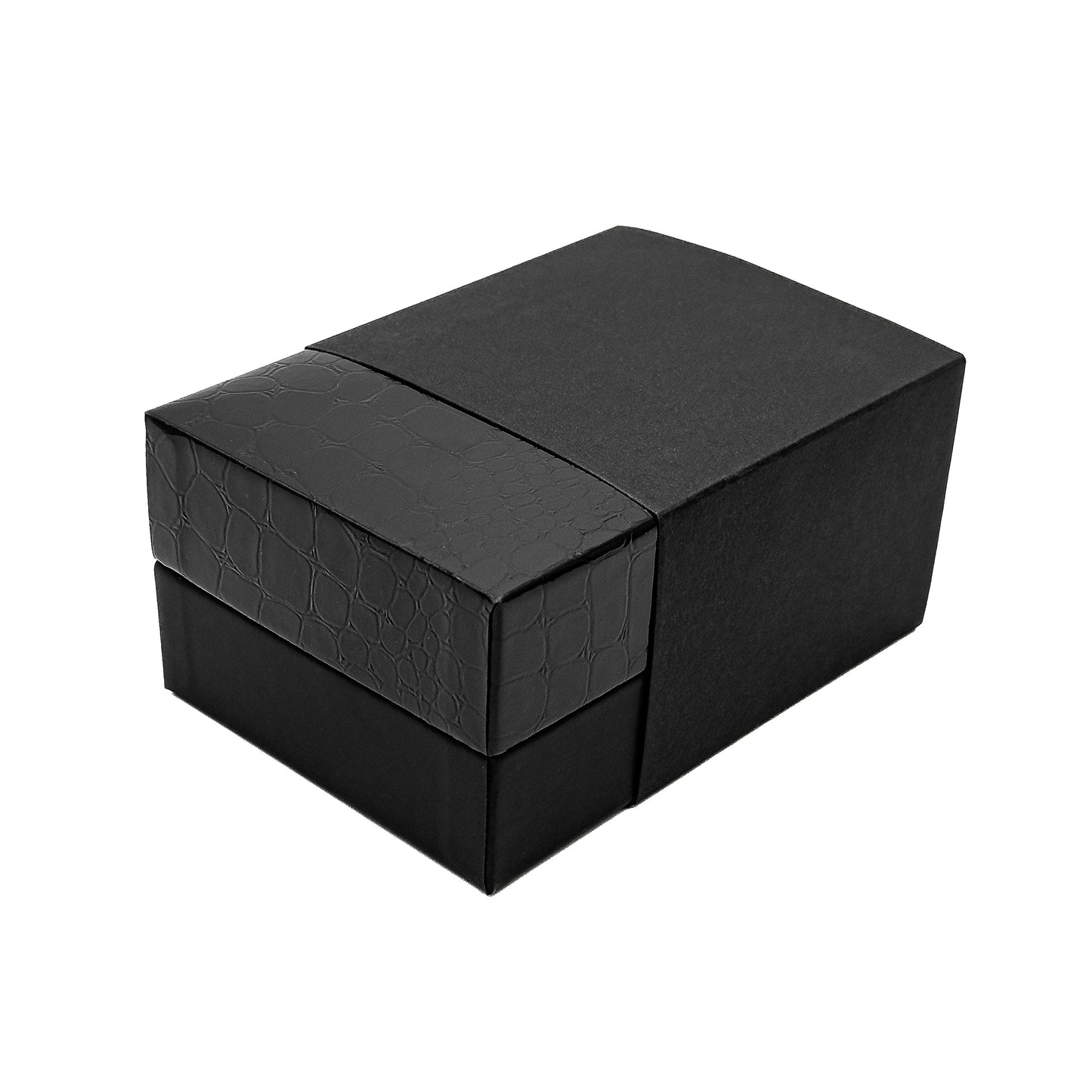 Amazon | Black Gloss Watch / Bangle Box with Imitation Crocodile Skin Finish (Pack of 10)