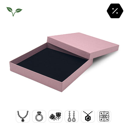 Antigua | Pastel-Colour Necklace / Universal Box, 160x160mm | FSC-Certified Gift Packaging (Pack of 10)