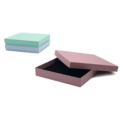 Antigua | Pastel-Colour Necklace / Universal Box, 160x160mm | FSC-Certified Gift Packaging (Pack of 10)