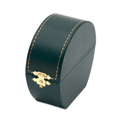 Venice Antique | Vintage Round Green Bangle Case with Gold Clasp (Pack of 6)
