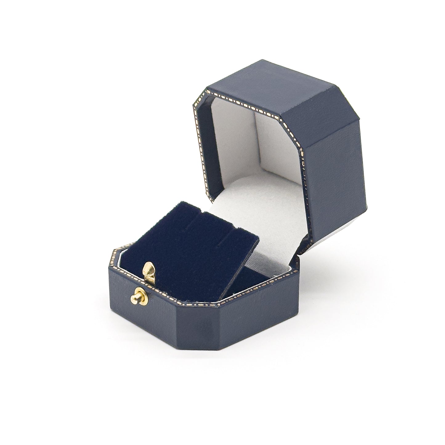 Windsor Vintage | Leatherette Stud Earring Case with Gold Tooling (Pack of 12)