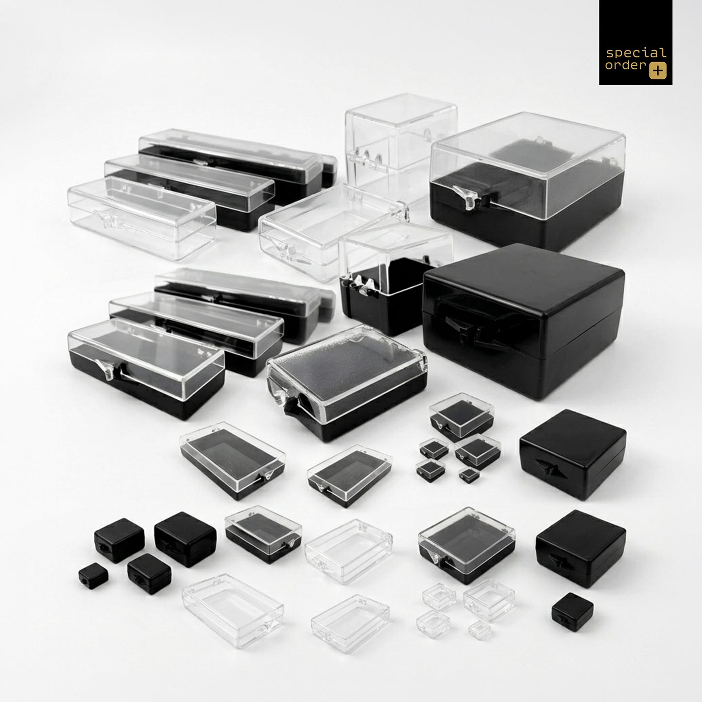 Ball-Hinged Hard Plastic Cases (Special Order) | Durable Storage Solutions for Electrical Components, Medical Instruments & More