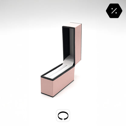 St. Tropez | Chic Pale Pink Flip Top Bangle Case (Pack of 12)