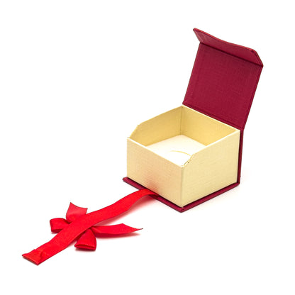Beau | Red / Cream Gift-Ready Bow Ring Box (Pack of 30)