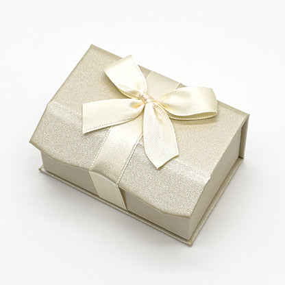Beau | Ivory Satin Double Wedding Ring Box (Pack of 50)