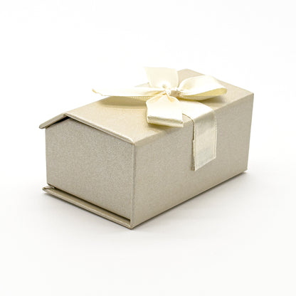 Beau | Ivory Satin Double Wedding Ring Box (Pack of 50)