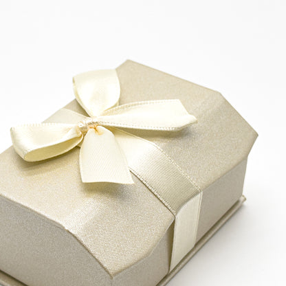 Beau | Ivory Satin Double Wedding Ring Box (Pack of 50)