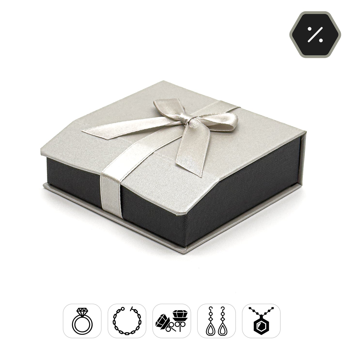Beau | Gift-Ready Bow Pendant / Universal Box (Pack of 20)