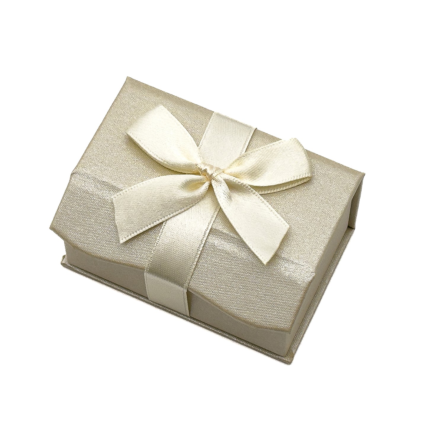 Beau | Elegant Ivory Satin Double Wedding Ring Box (Pack of 50)